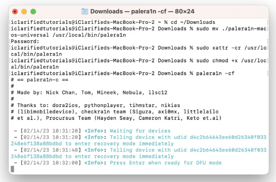 如何使用palera1n越狱?palera1n越狱 iOS 15.0 - 16.3.1教程