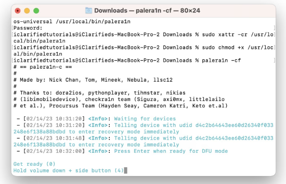 如何使用palera1n越狱?palera1n越狱 iOS 15.0 - 16.3.1教程